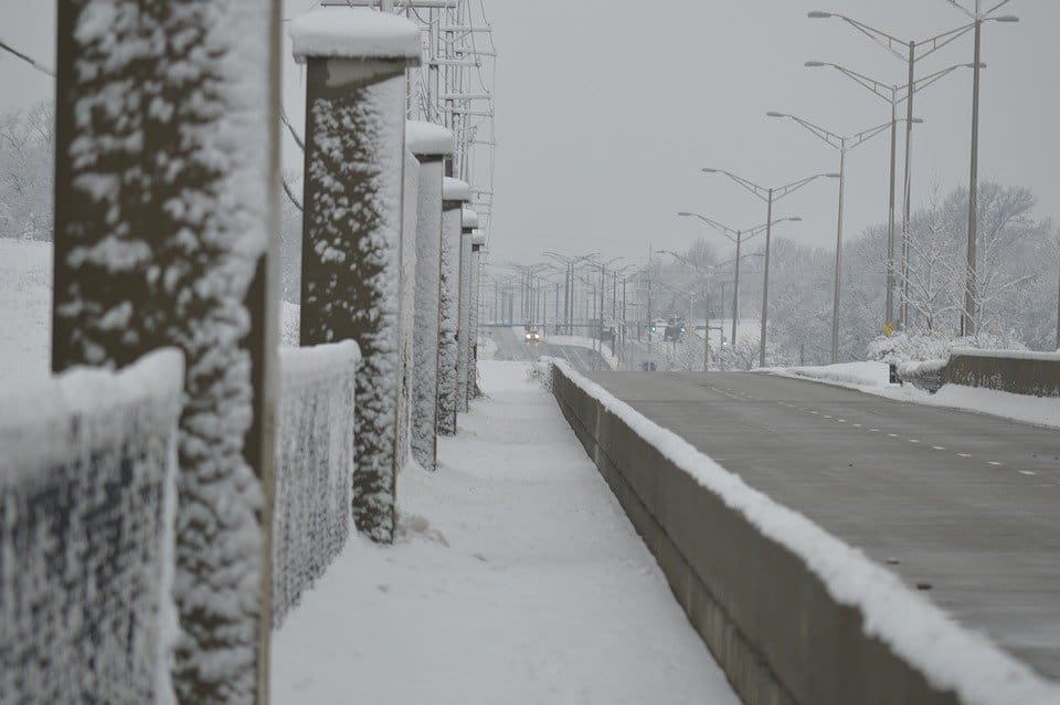 Snowy Sidewalk