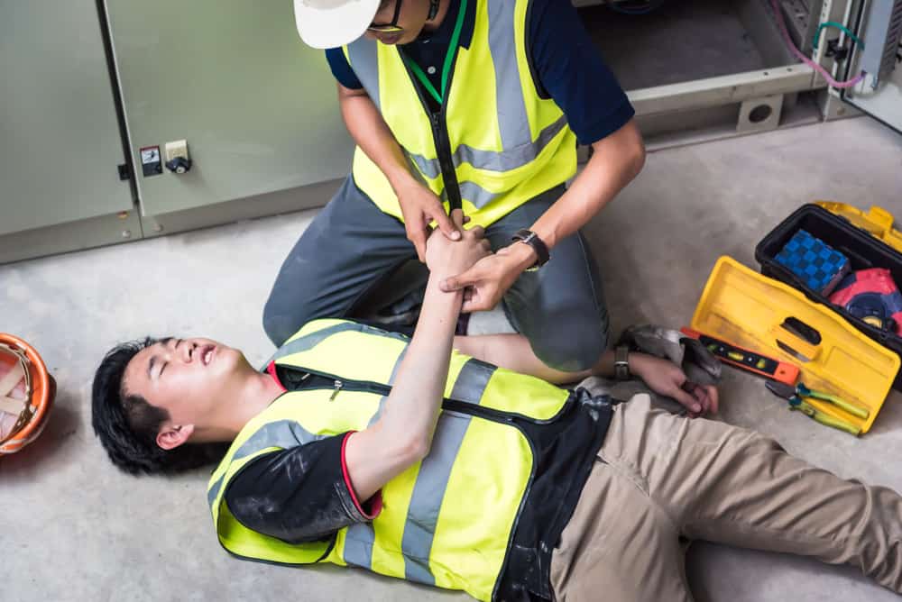 Injured Worker Receiving Treatment