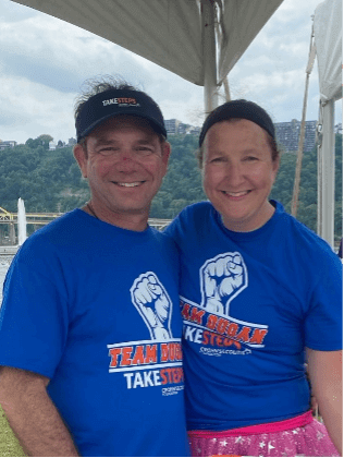 Mitch Dugan at the 2022 Pittsburgh Take Steps Walk