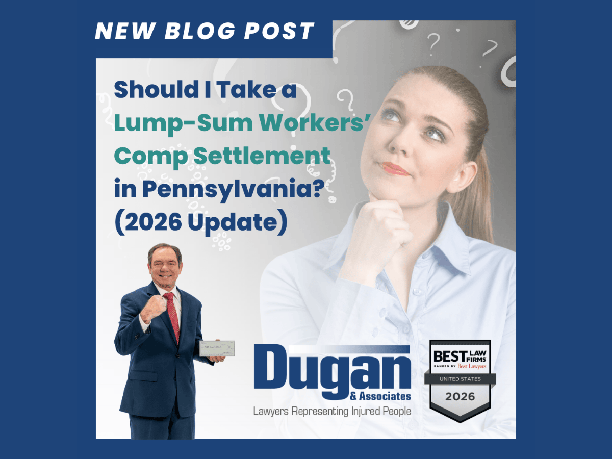 Women thinking and contemplating with she should take a lump-sum workers' comp settlement in Pennsylvania. New Blog Post from Mitch Dugan, founder of Dugan & Associates.